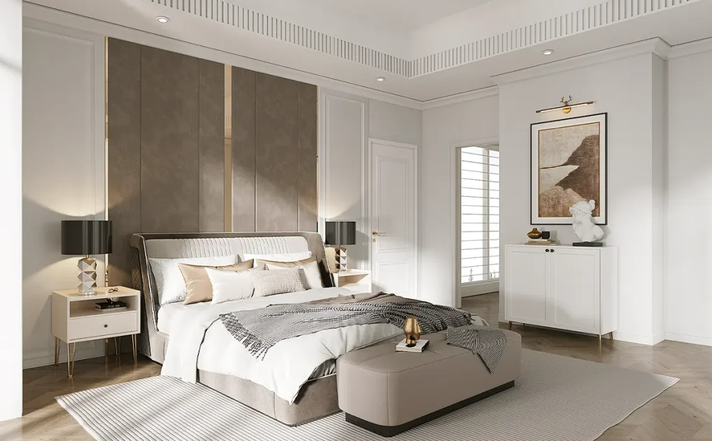 A white dressing room in the Italian style of the Welsh series